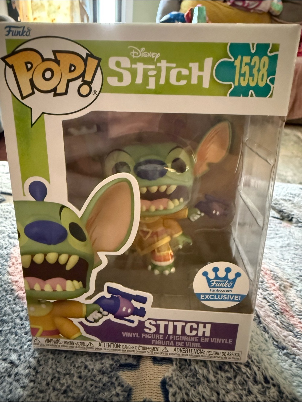 Funko Stitch Vinyl Figure in Green and Purple